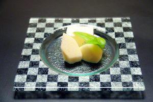 【水菓子】柚子のムース　ル・レクチェ